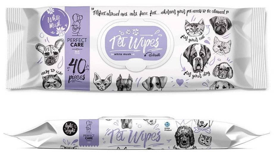 PERFECT CARE ΜΑΝΤΗΛΑΚΙΑ ΚΑΘΑΡΙΣΜΟΥ PERFECT CARE ΜΕ ΧΛΩΡΕΞΙΔΙΝΗ WHITE MUSK 50ΤΜΧ