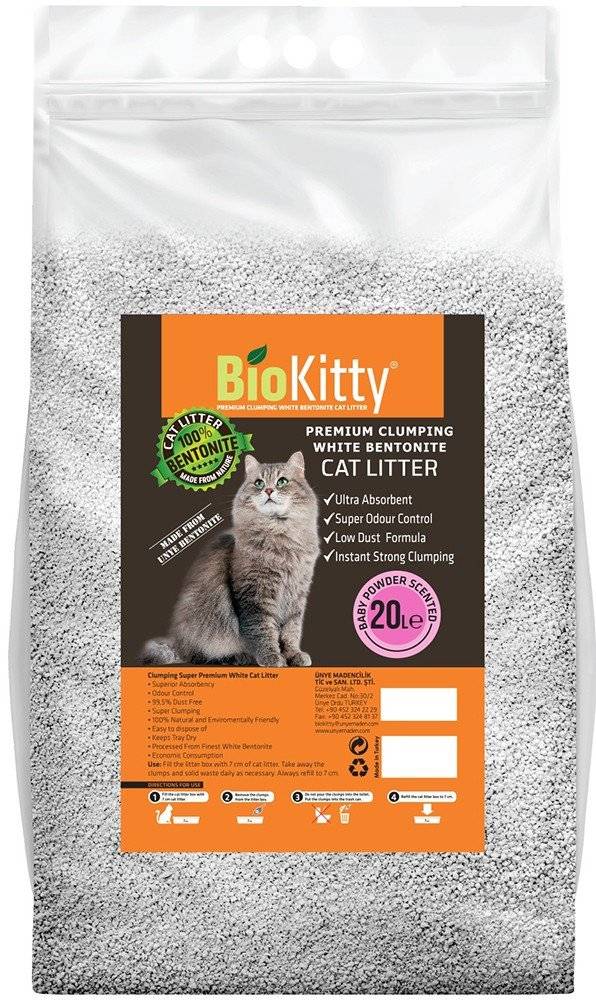ΑΜΜΟΣ ΣΥΓΚΟΛΛΗΤΙΚΗ BIOKITTY ΜΕ ΑΡΩΜΑ BABY POWDER 20LT BIOKITTY