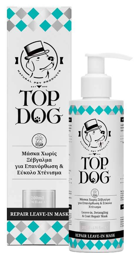 TOP DOG ΜΑΣΚΑ TOP DOG LEAVE IN ΑΝΑΔΟΜΗΣΗΣ ΤΡΙΧΩΜΑΤΟΣ ΣΚΥΛΟΥ (ΧΩΡΙΣ ΞΕΒΓΑΛΜΑ) 200ML