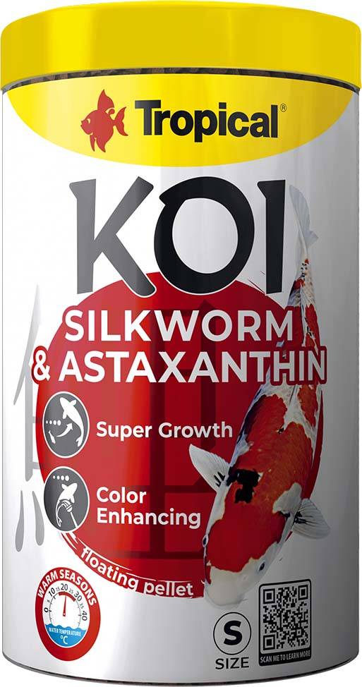 TROPICAL KOI SILKWORM - ASTAXANTHIN PELLET S 1000ML TROPICAL
