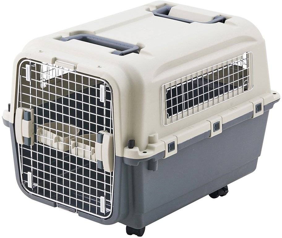 GLEE ΚΛΟΥΒΙ ΜΕΤΑΦΟΡΑΣ GLEE &quot;ICARUS&quot; ΜΕ ΡΟΔΕΣ ΓΚΡΙ 80.5X56.5X64.8CM