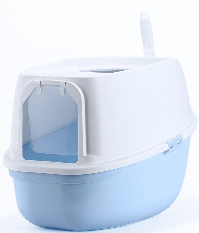 ΛΕΚΑΝΗ ΓΑΤΑΣ GLEE "CHLOE" ΛΕΥΚΟ-ΓΑΛΑΖΙΟ 40.7X41.5X61CM GLEE