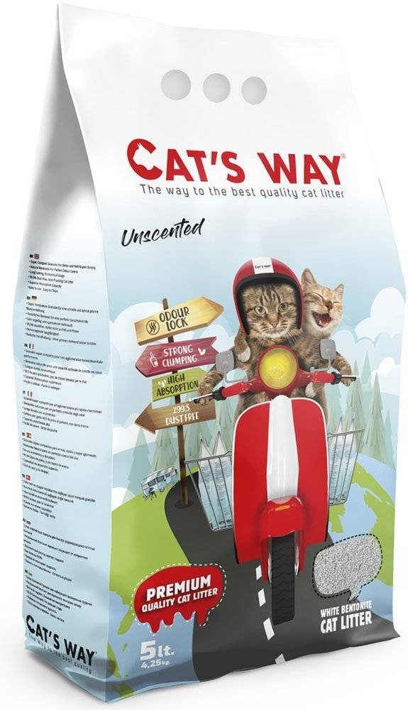 ΑΜΜΟΣ ΓΑΤΑΣ CAT'S WAY ΣΥΓΚΟΛΛΗΤΙΚΗ ΧΩΡΙΣ ΑΡΩΜΑ 5LT CAT S WAY