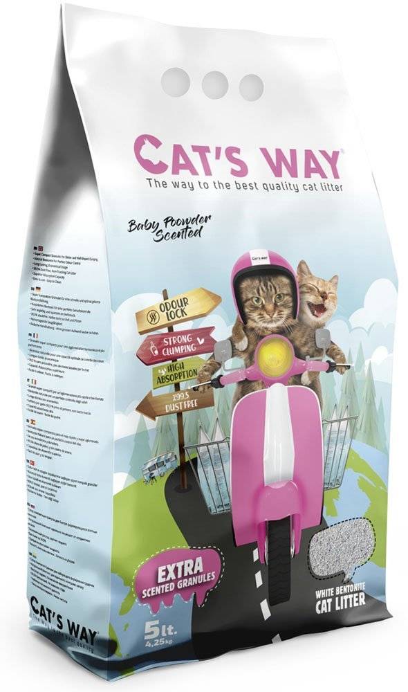 ΑΜΜΟΣ ΓΑΤΑΣ CAT'S WAY ΣΥΓΚΟΛΛΗΤΙΚΗ BABY POWDER 5LT CAT S WAY