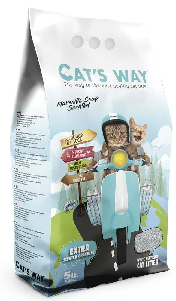 CAT S WAY ΑΜΜΟΣ ΓΑΤΑΣ CAT'S WAY ΣΥΓΚΟΛΛΗΤΙΚΗ ΣΑΠΟΥΝΙ ΜΑΣΣΑΛΙΑΣ 5LT