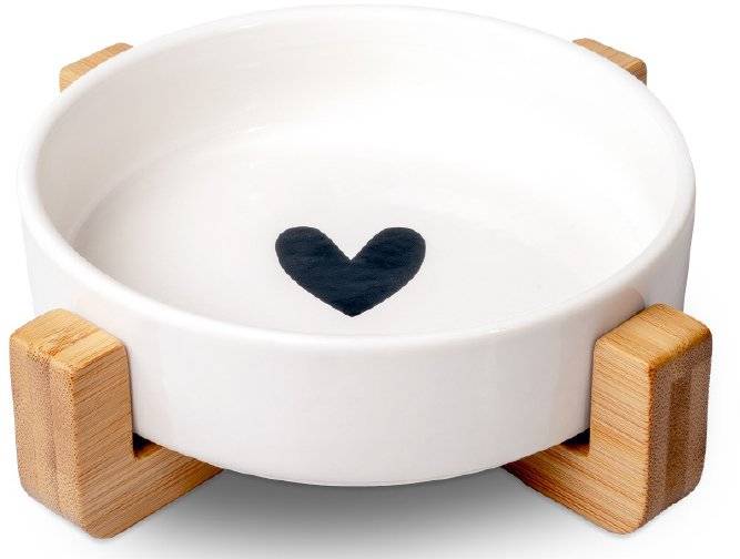 ΜΠΟΛ ΣΚΥΛΟΥ GLEE BLISS ΚΕΡΑΜΙΚΟ ΜΕ ΒΑΣΗ ΛΕΥΚΟ 300ML