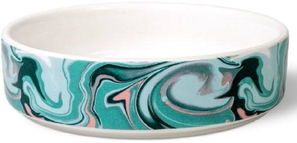 ΜΠΟΛ ΣΚΥΛΟΥ GLEE SEA ΚΕΡΑΜΙΚΟ ΛΕΥΚΟ-ΤΥΡΚΟΥΑΖ 300ML