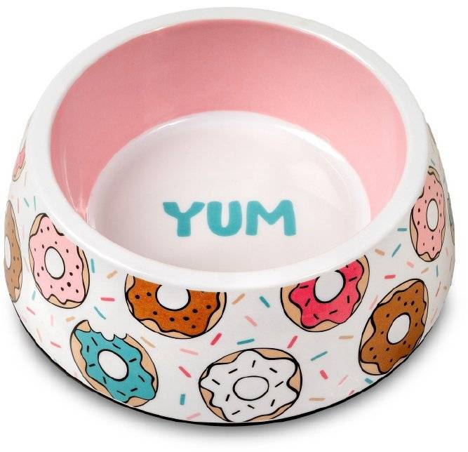 ΜΠΟΛ ΣΚΥΛΟΥ GLEE DONUTS ΜΕΛΑΜΙΝΗ ΡΟΖ M 500ML GLEE