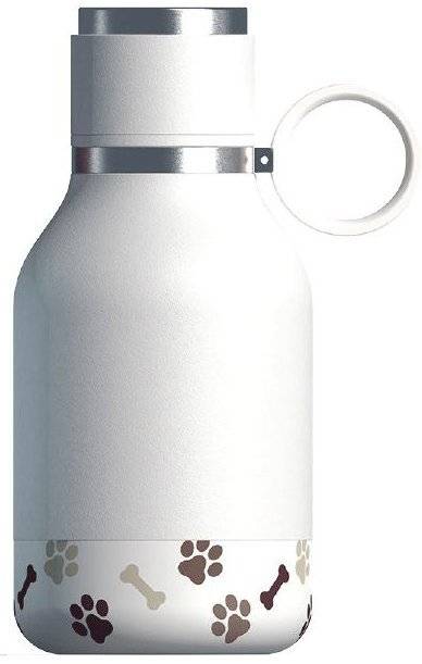 ΜΠΟΥΚΑΛΙ ΣΚΥΛΟΥ ASOBU DOG BOWL ΑΝΟΞΕΙΔΩΤΟ ΑΤΣΑΛΙ ΛΕΥΚΟ 360ML-1LT