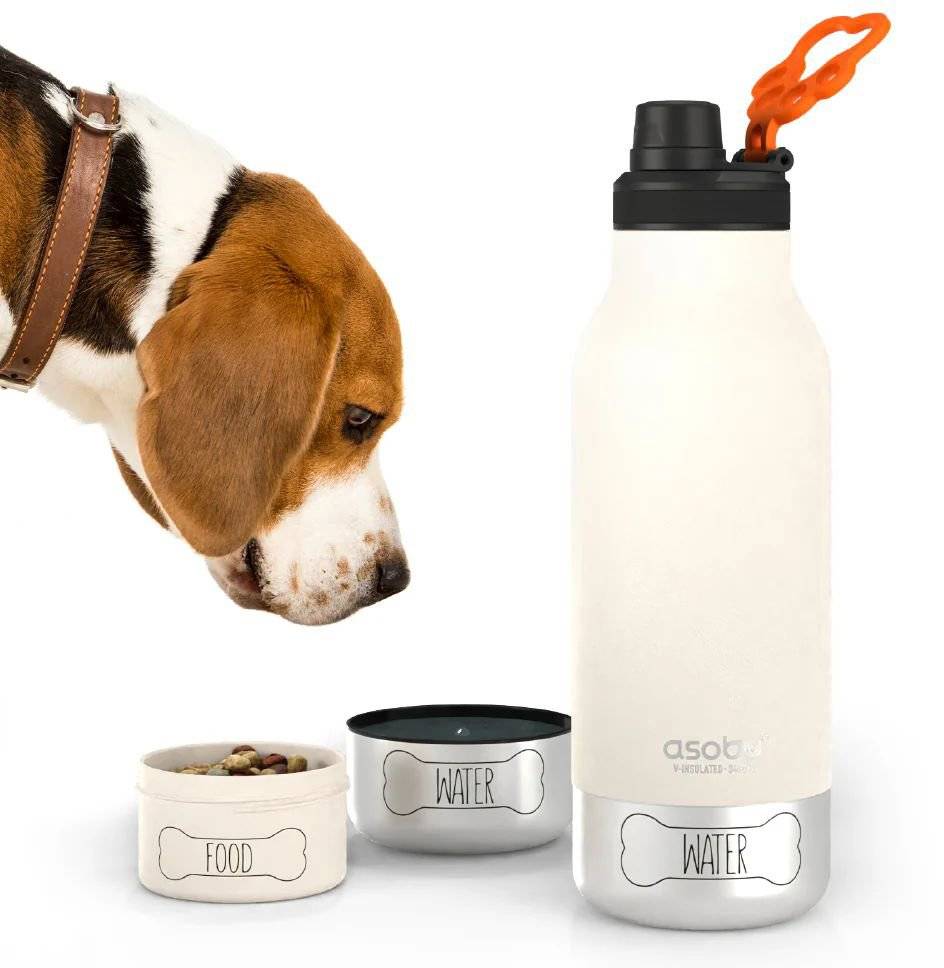 ΜΠΟΥΚΑΛΙ ΣΚΥΛΟΥ ASOBU BUDDY 3 IN 1 ΑΝΟΞΕΙΔΩΤΟ ΑΤΣΑΛΙ ΛΕΥΚΟ 200ML-250ML-1LT ASOBU