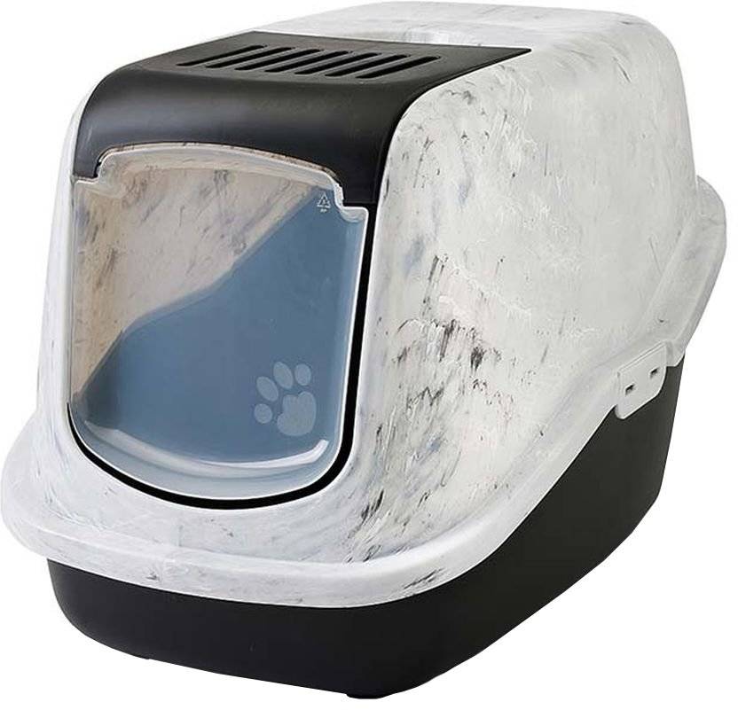 ΤΟΥΛΕΤΑ ΓΑΤΑΣ SAVIC NESTOR MARBLE ΓΚΡΙ-ΜΑΥΡΟ 56X38X39,5CM