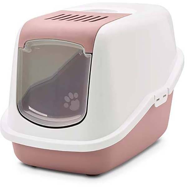 SAVIC ΤΟΥΛΕΤΑ ΓΑΤΑΣ SAVIC NESTOR ΛΕΥΚΟ-ΡΟΖ 56X39X38,5CM