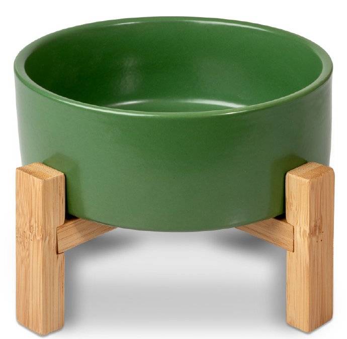 ΜΠΟΛ ΣΚΥΛΟΥ GLEE LUXURY ΚΕΡΑΜΙΚΟ ΜΕ ΒΑΣΗ ΠΡΑΣΙΝΟ S 400ML