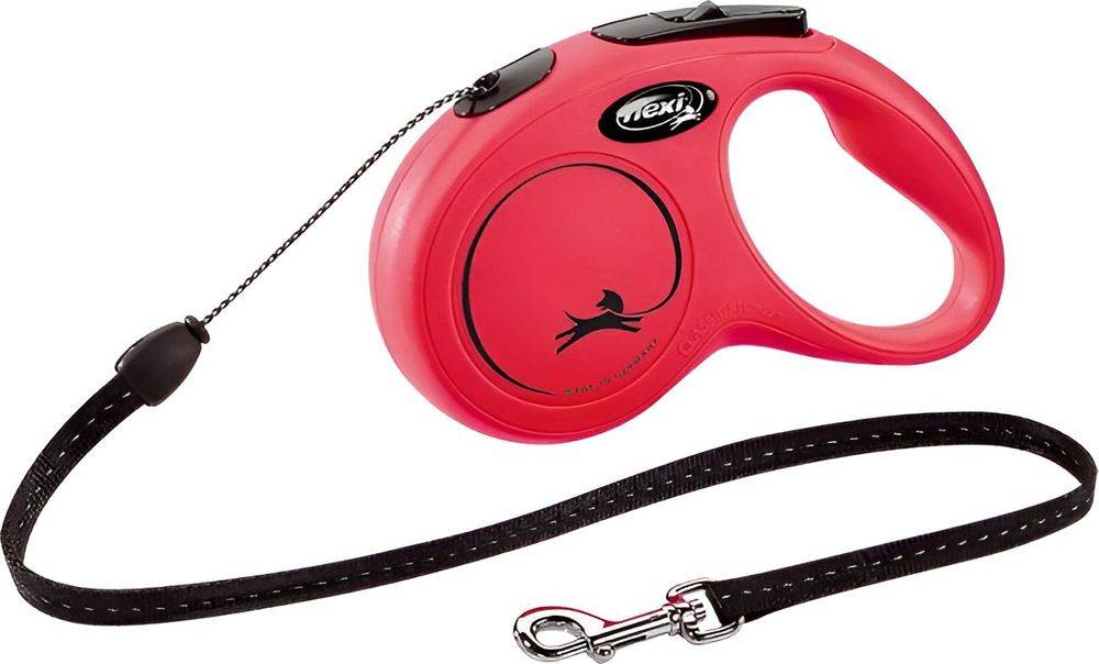 ΟΔΗΓΟΣ FLEXI CLASSIC CORD LEAD KOKKINO 12KG 8M SMALL