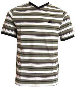  V-NECK STRIPE TEE / (XL)