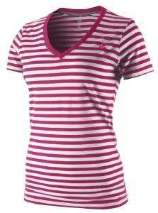  NIKE SHORT SLEEVED STRIPED V NECK TEE / (XS)