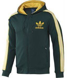 ZAKETA ADIDAS PERFORMANCE ADI HOODED FLOCK TRACK TOP  (XL)