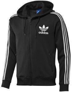 ZAKETA ADIDAS PERFORMANCE ADI HOODED FLOCK TRACK TOP  (S)