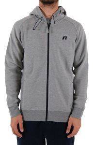  RUSSELL ZIP THROUGH HOODY WITH LOGO PRINT  (M)