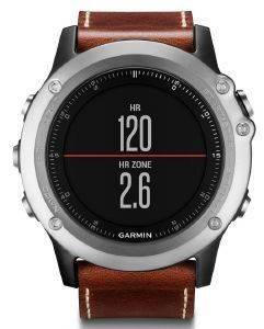 GARMIN FENIX 3 SAPPHIRE SILVER WITH LEATHER BAND