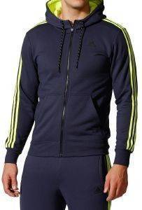  ADIDAS PERFORMANCE SPORT ESSENTIALS 3-STRIPES FLEECE HOODIE   (L)