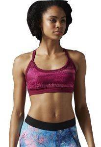  REEBOK WORKOUT READY PRINTED MESH BRA  (XS)