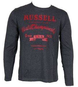  RUSSELL L/S CREW NECK WORLD  (XL)