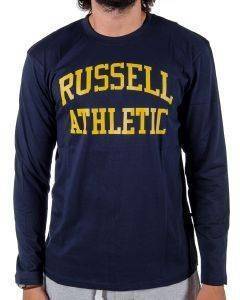  RUSSELL L/S CREW PUFF PRINTED   (M)