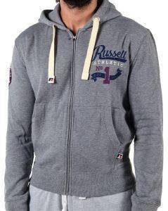  RUSSELL ZIP THROUGH HOODY CRACKED  (M)