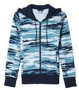  ADIDAS PERFORMANCE ESSENTIALS ALLOVER PRINT HOODIE / (S)