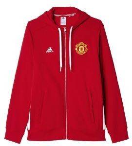  ADIDAS PERFORMANCE MANCHESTER UNITED MUFC 3S HOOD ZIP  (L)