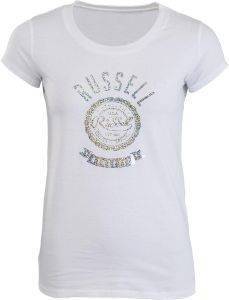  RUSSELL CREW NECK ROSETTE PRINT TEE  (S)