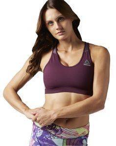  REEBOK WORKOUT READY STACKED LOGO BRA  (M)