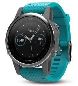  GARMIN FENIX 5S SILVER WITH TURQUOISE BAND