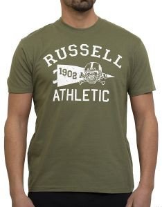  RUSSELL ATHLETIC FLAG S/S CREWNECK TEE 