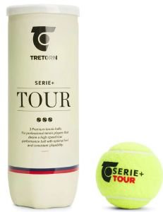  TRETORN SERIE+ TOUR 3 TUBE TENNIS BALLS 