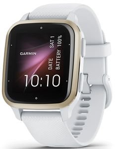  GARMIN VENU SQ 2 WHITE WITH CREAM GOLD BEZEL