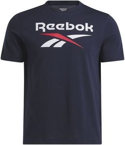  REEBOK IDENTITY BIG STACKED LOGO TEE  