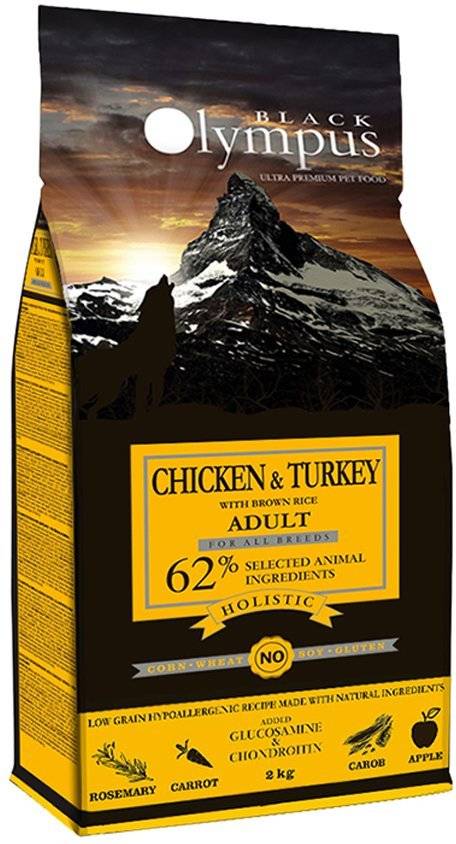ΤΡΟΦΗ ΣΚΥΛΟΥ BLACK OLYMPUS ADULT MEDIUM ΚΟΤΟΠΟΥΛΟ, ΓΑΛΟΠΟΥΛΑ - ΚΑΣΤΑΝΟ ΡΥΖΙ 2KG OEM