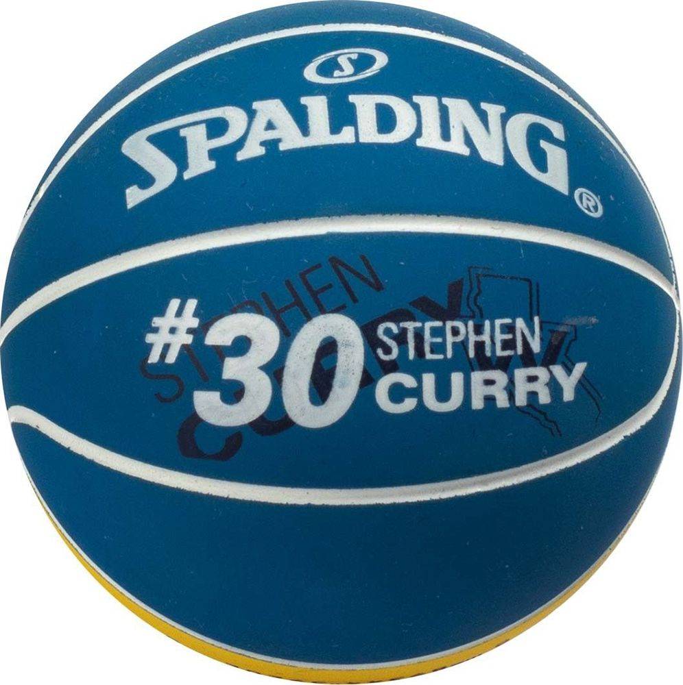 ΜΠΑΛΑΚΙ SPALDING NBA HIGH-BOUNCE SPALDEEN BALL S. CURRY ΚΙΤΡΙΝΟ/ΜΠΛΕ SPALDING