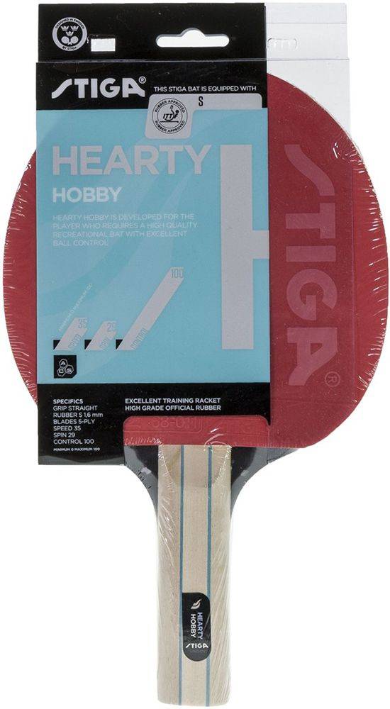ΡΑΚΕΤΑ STIGA HEARTY HOBBY ΜΑΥΡΗ/ΚΟΚΚΙΝΗ STIGA