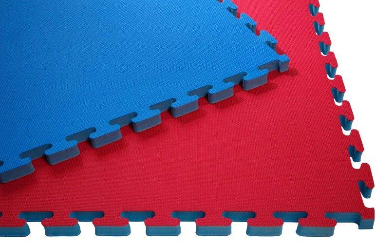 ΣΤΡΩΜΑ (ΤΑΤΑΜΙ) OLYMPUS SPORT ΑΦΡΟΛΕΞ ΚΟΚΚΙΝΟ/ΜΠΛΕ (100 Χ 100 Χ 3 CM) OLYMPUS SPORT