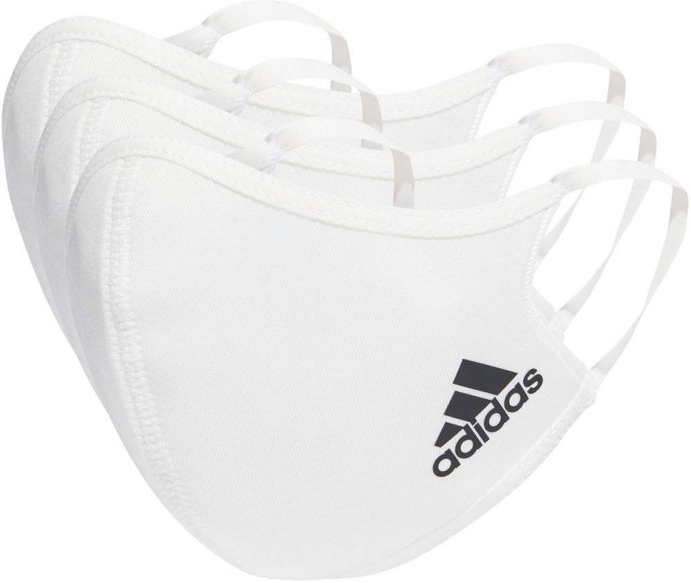 ΥΦΑΣΜΑΤΙΝΕΣ ΜΑΣΚΕΣ ADIDAS PERFORMANCE FACE COVER 3-PACK ΛΕΥΚΕΣ (S)