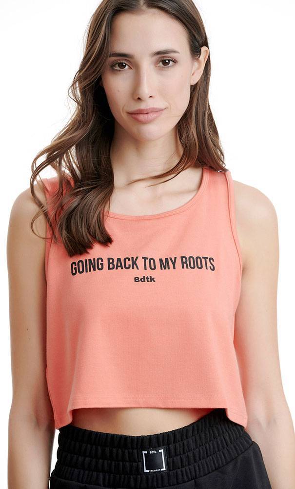 BODYTALK ΦΑΝΕΛΑΚΙ BODYTALK CROPPED ΠΟΡΤΟΚΑΛΙ