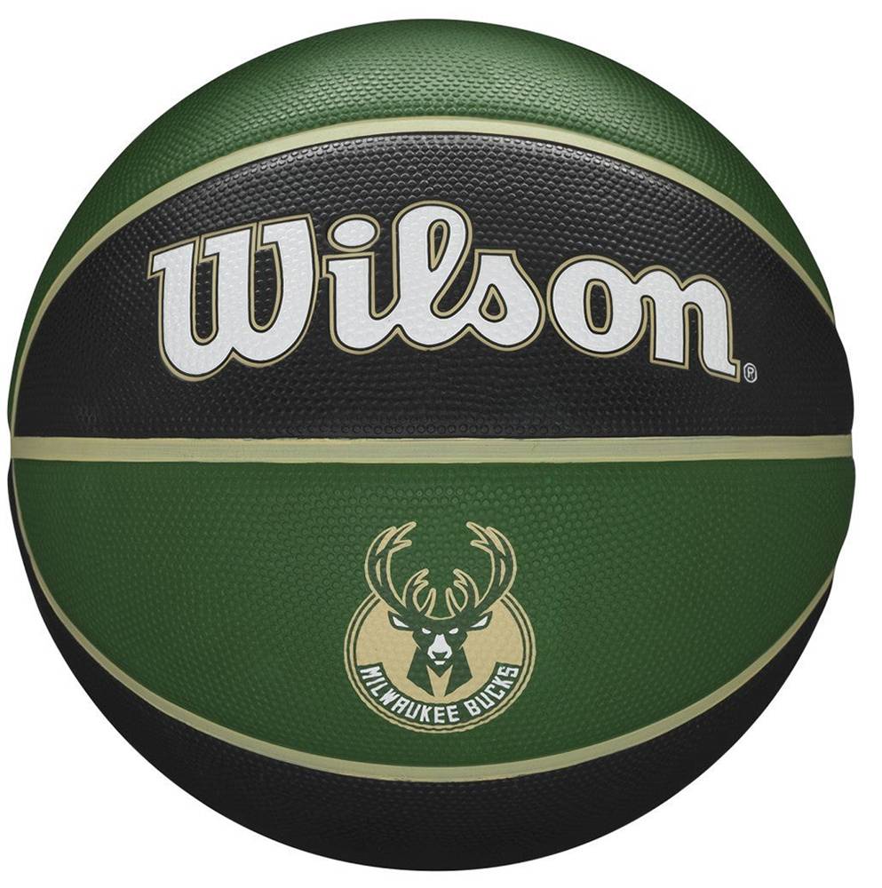 ΜΠΑΛΑ WILSON NBA TEAM TRIBUTE MILWAUKEE BUCKS ΠΡΑΣΙΝΟ/ΜΑΥΡΟ (7)