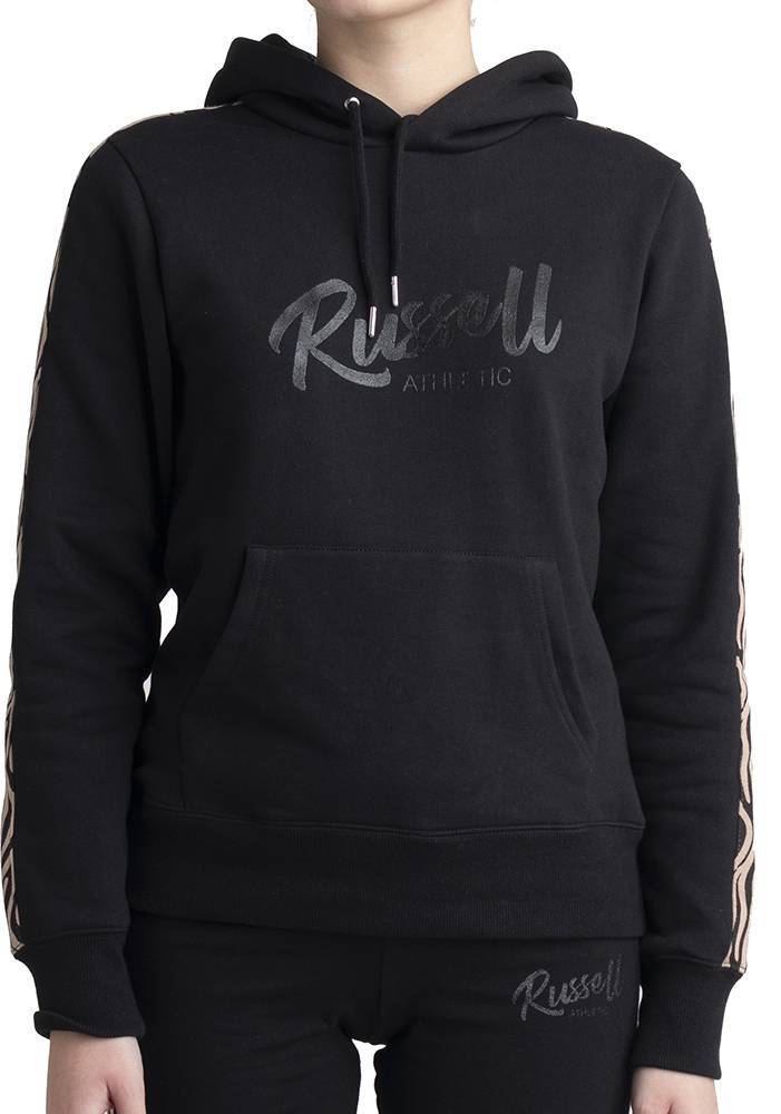 ΦΟΥΤΕΡ RUSSELL ATHLETIC ANIMAL PULLOVER HOODY ΜΑΥΡΟ