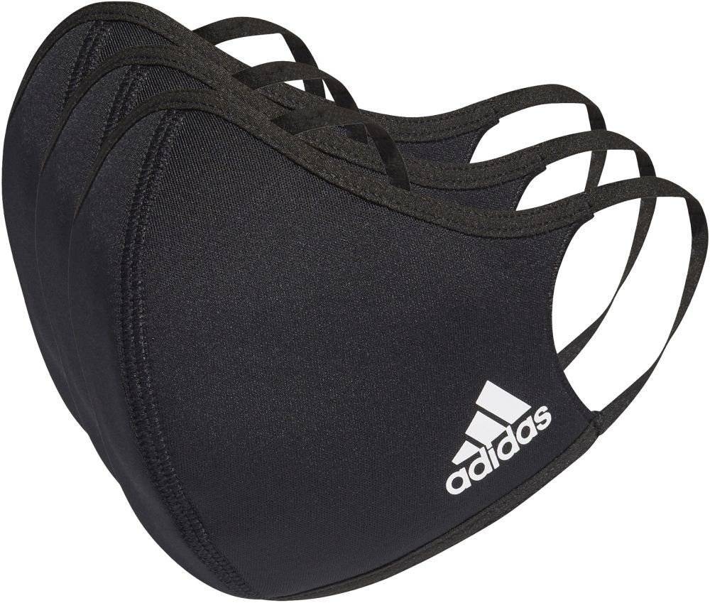 ΥΦΑΣΜΑΤΙΝΕΣ ΜΑΣΚΕΣ ADIDAS PERFORMANCE FACE COVER 3-PACK ΜΑΥΡΕΣ (XS/S)