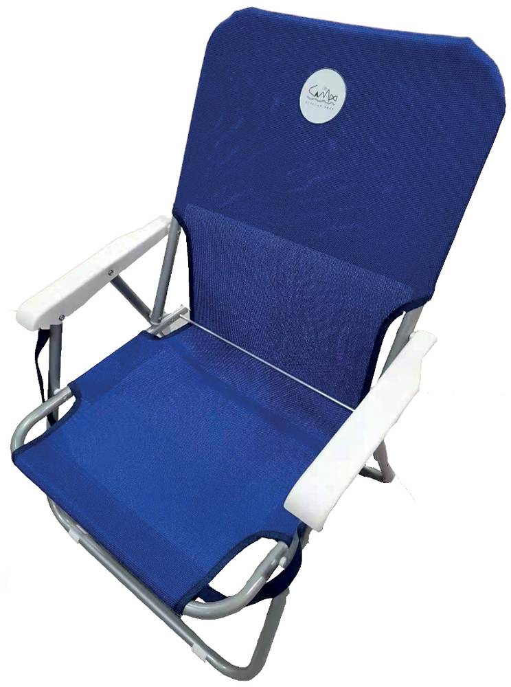 ΜΕΤΑΛΛΙΚΗ ΚΑΡΕΚΛΑ CAMPO BEACH 1 ΜΠΛΕ