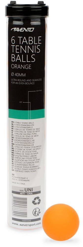AVENTO ΜΠΑΛΑΚΙΑ AVENTO TT BALLS ΠΟΡΤΟΚΑΛΙ (6 ΤΜΧ)