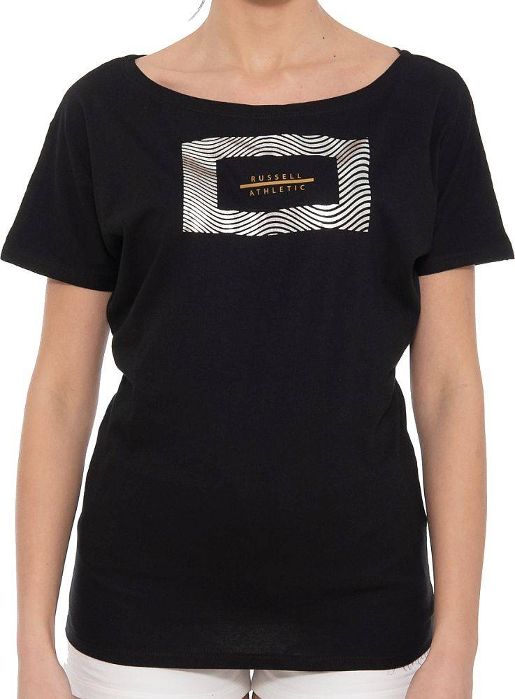 ΜΠΛΟΥΖΑ RUSSELL ATHLETIC KIMONO LOOSE TEE ΜΑΥΡΗ